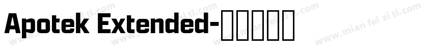 Apotek Extended字体转换